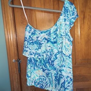 Lily Pulitzer one shoulder top